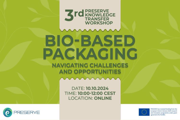 Bio-based packaging graphic invitation